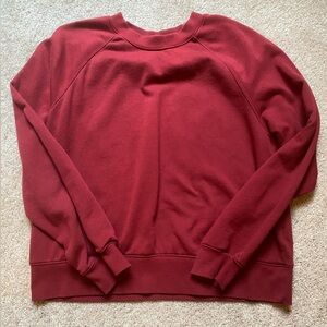 Old Navy Women's Burgundy Crew Neck Hoodie
